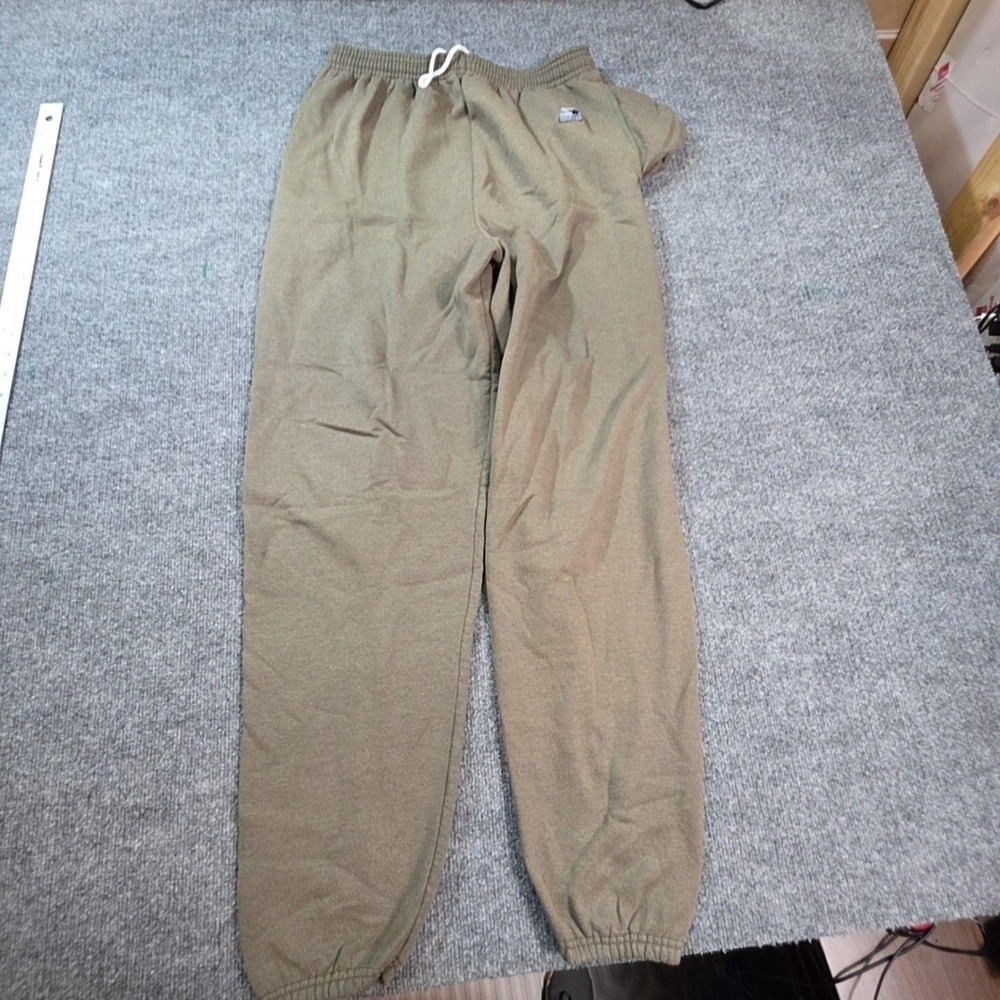 Starter Sweatpants Mens Medium Green Fleece Elastic Waist Jogger Lounge Pants